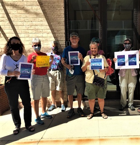 MH members at the the Tucson Car Caravan for Voting Rights